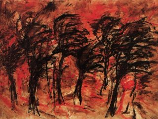 Untitled - acrylic on paper, 70x100cm,1995