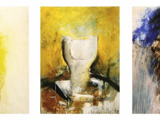 Triptych - acrylic on paper, 1990