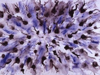 Untitled, acrylic on paper, 70x100cm, 1998