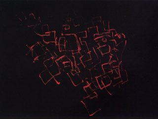 Untitled - acrylic on paper, 70x100cm, 1998