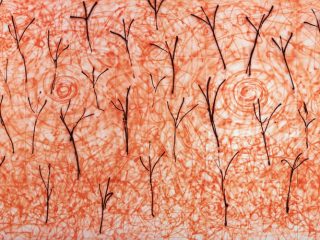Untitled - spray on paper, 280x500cm, 2000